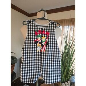 KELLYS KIDS - Boys Black White Gingham Penguin Ski Overalls Romper Size 2 - ADAM